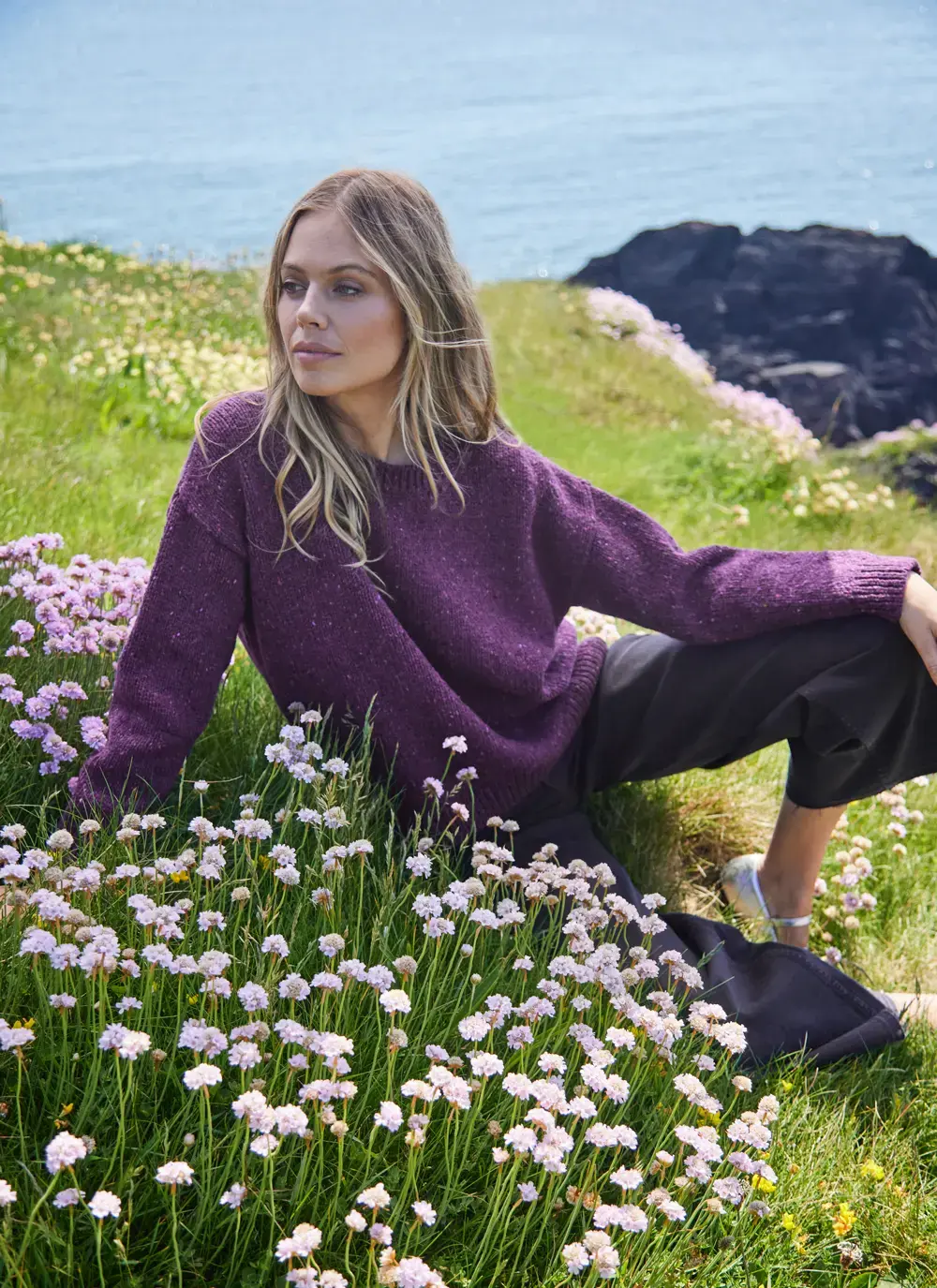 Donegal Fleck Slouchy Sweater